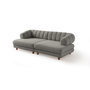 Atelier Del Sofa Sofá Gloria 3 Plazas Gris